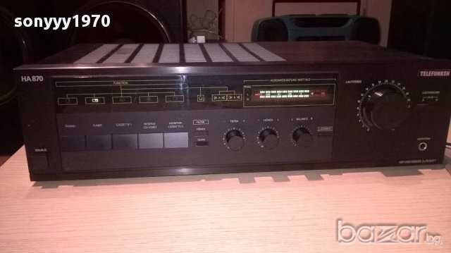 *telefunken ha-870 amplifier made in germany-внос швеицария, снимка 5 - Ресийвъри, усилватели, смесителни пултове - 14198048