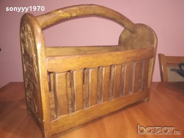 ретро колекция с дърворезба-40х38х20см-внос швеицария, снимка 3 - Колекции - 20936724