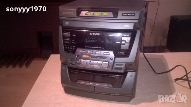 sharp cd/tuner rds/amplifier/deck reverse/aux-от швеицария, снимка 5 - Ресийвъри, усилватели, смесителни пултове - 23530375