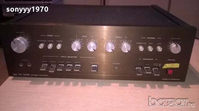 §dual cv1400 amplifier 2x75w-made in germany-от швеицария, снимка 5 - Ресийвъри, усилватели, смесителни пултове - 18431469