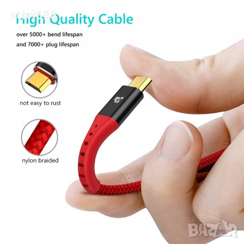 КАБЕЛ USB micro - 3 метра ново, снимка 7 - USB кабели - 22638036