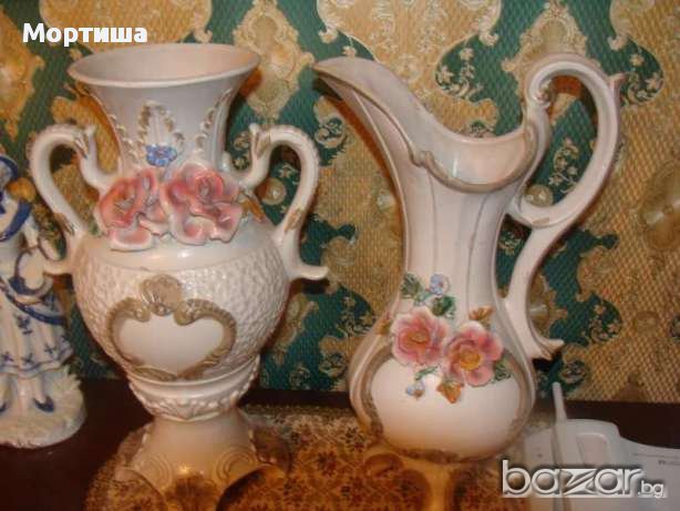 Capodimonte оригинални комплект вази  НАМАЛЕНИЕ , снимка 2 - Вази - 21069612