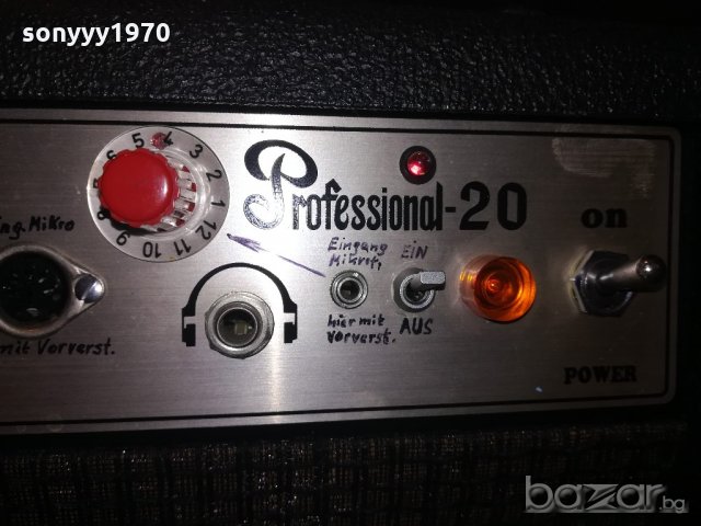 profesional 20 guitar amplifier-46х40х22см-внос швеицария, снимка 10 - Ресийвъри, усилватели, смесителни пултове - 20476240