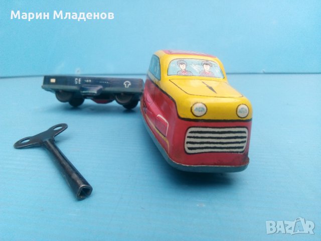 Тенекиена играчка-локомотив, снимка 3 - Колекции - 26058924