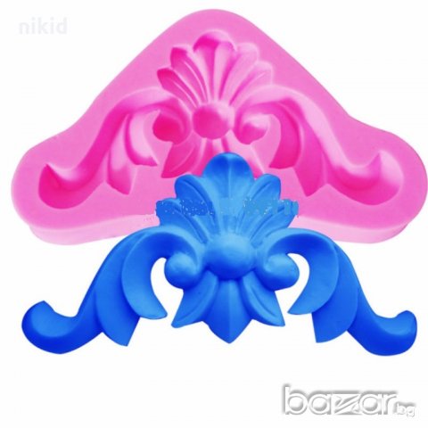 ОР1 Тока орнамент борд кант силиконов молд форма декорация торта фондан шоколад и др.