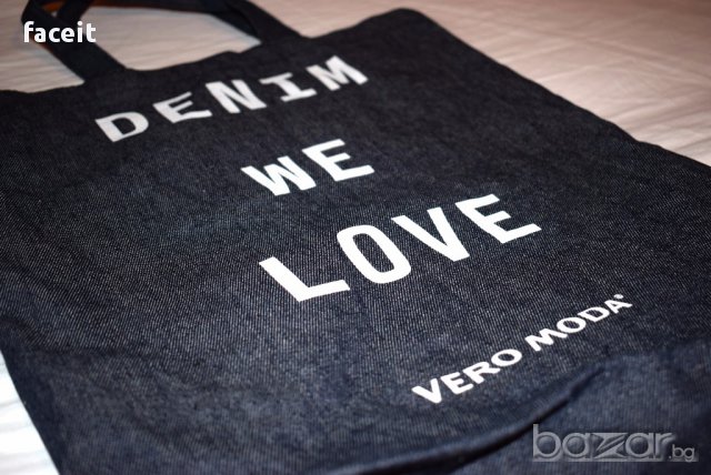 Vero Moda - DENIM - 100% Оригинална дамска чанта / Веро Мода / Деним / Чантичка / Ръчна / Раменна , снимка 4 - Чанти - 17213619