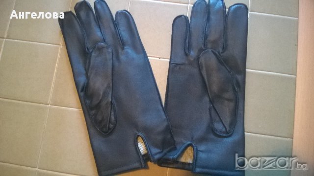 Мъжки ръкавици естествена кожа 08, снимка 2 - Шапки - 16393539