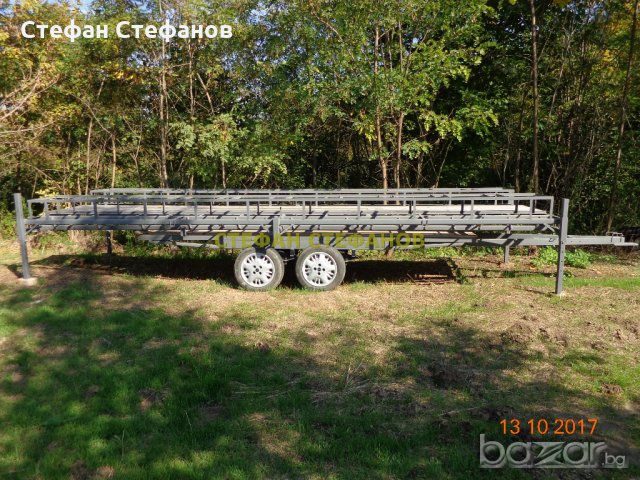 Пчеларска платформа с (ДВЕ ЛИЦА) +колесар за пчелни кошери, снимка 4 - Селскостопанска техника - 18384949