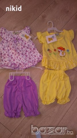 Бебешки комплект сет лот 2 части летен рокля и панталонки, снимка 3 - Комплекти за бебе - 21242123
