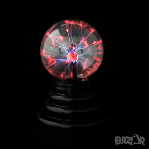 Плазмена лампа пълна е с различни газове под ниско налягане, снимка 1