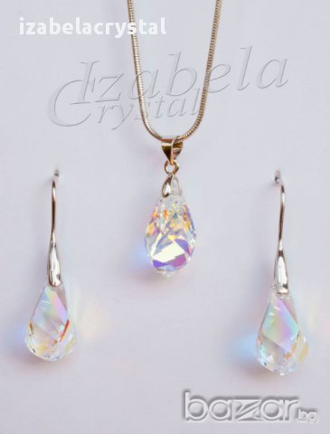 Комплект ''Helix'' Crystals from SWAROVSKI ®, снимка 2 - Бижутерийни комплекти - 11359675