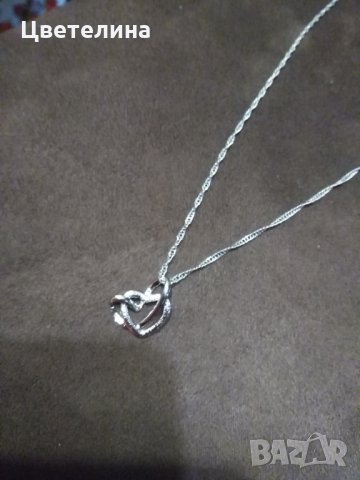 Колиета с форма на сърце , снимка 3 - Колиета, медальони, синджири - 24955713