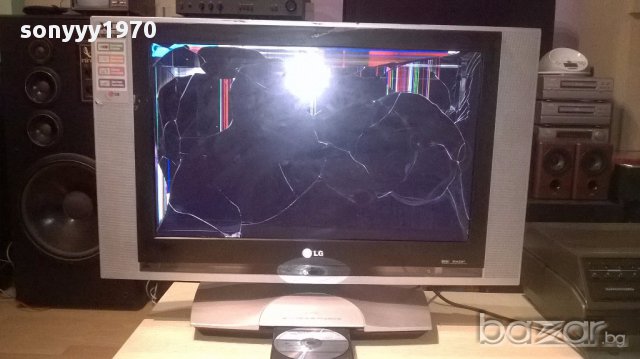 Lg 26lz5rv tv+dvd-спукан екран-работи-внос швеицария, снимка 2 - Телевизори - 16643400