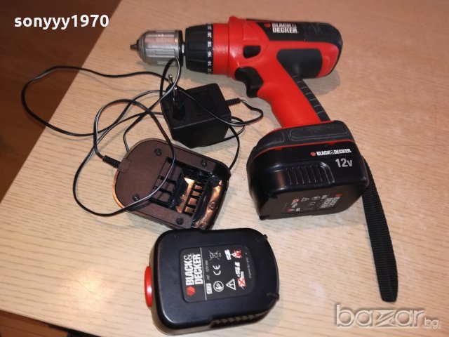 black & decker-с 2 батерии и зарядно-внос швеицария, снимка 5 - Други инструменти - 20549551