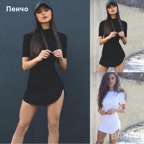 Дамска секси лятна рокля за жени момичета рокличка дрехи облекло за горещо лято горнище къси ръкави , снимка 5 - Рокли - 26064495