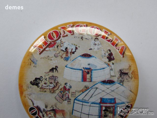 Метална значка -  Един ден в Монголия, снимка 6 - Колекции - 21483180