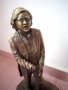 Бронзова скулптура статуетка Орфей подписана, снимка 5