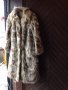 кожено двулицево палто от енот, снимка 1 - Якета - 24903629