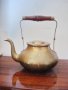 Стар бронзов чайник с капак, снимка 1 - Антикварни и старинни предмети - 7953554