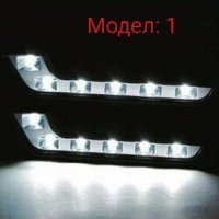 Нови цени! LED DRL дневни светлини 12V 6000K водоустойчиви , подходящи и за халогени!, снимка 3 - Аксесоари и консумативи - 19512244