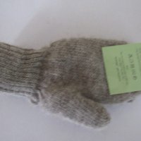 Машинно плетени детски ръкавици от вълна от як с един пръст,, снимка 4 - Шапки, шалове и ръкавици - 23022179