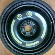 Сгъваема резервна гума патерица 15, 16, 17 и 18цола 5x112 за мерцедес и ауди и др., снимка 4 - Гуми и джанти - 13535152