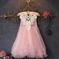 Нова рокличка с перли за 1, снимка 1 - Бебешки рокли - 21068456
