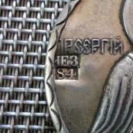 РУСКА СРЕБЪРНА ИКОНА-медальон сребро 84 , снимка 3 - Антикварни и старинни предмети - 12654432