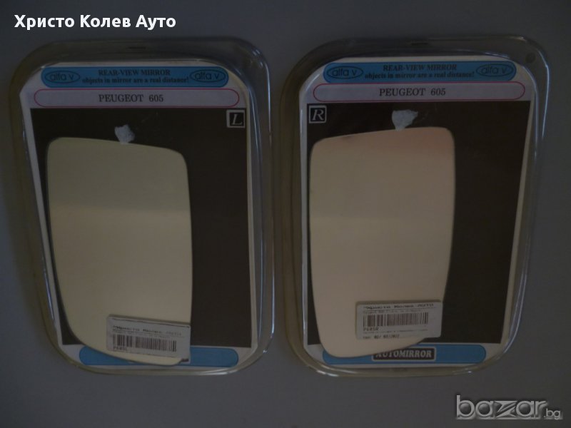 Стъкло за странично огледало ляво и дясно PEUGEOT 605, снимка 1