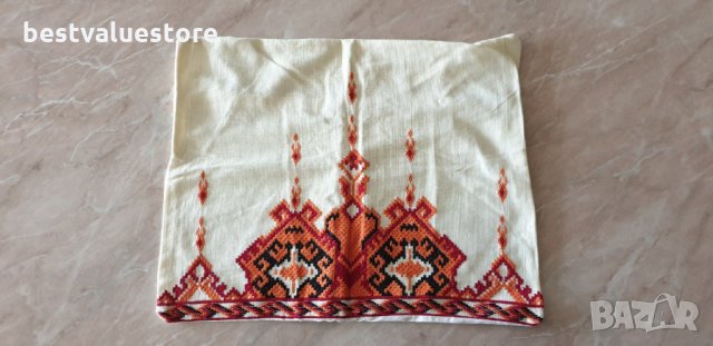 Памучна Пъстра Ръчно Тъкана Калъфка За Възглавница 45-37см