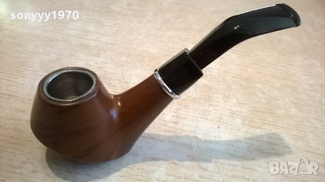 красива лула с интересни форми-14х5х4см-внос швеицария, снимка 4 - Лули - 24044427