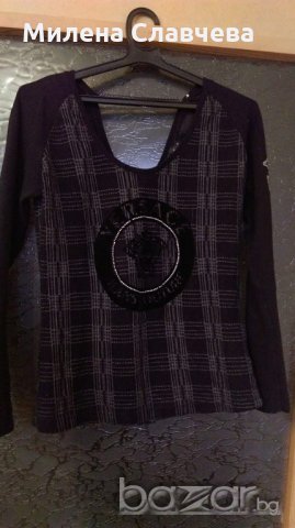 УНИКАЛНА ОРИГИНАЛНА блуза на VERSACE, снимка 1 - Блузи с дълъг ръкав и пуловери - 20936969