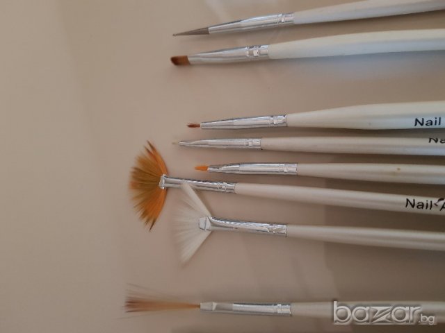 Комплект четки за Nail Art и точкатори , снимка 3 - Комплекти и лотове - 20681515