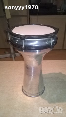 НОВА Тарамбука метална инокс-31/21см-нова-внос сирия, снимка 2 - Ударни инструменти - 26128201