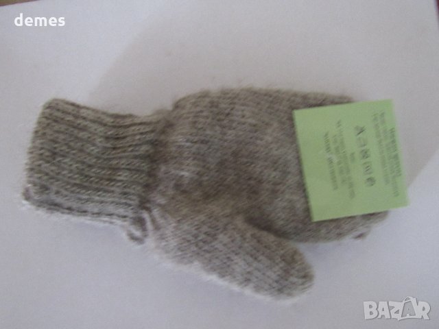 Машинно плетени детски ръкавици от вълна от як с един пръст,, снимка 4 - Шапки, шалове и ръкавици - 23022179