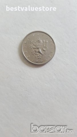 Монета 1 Чешка Крона 1996г. / 1996 1 Czech Koruna KM# 7, снимка 3 - Нумизматика и бонистика - 15816863