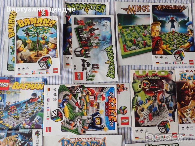Книжки LEGO от различни Лего настолни игри, снимка 2 - Рисуване и оцветяване - 18136450
