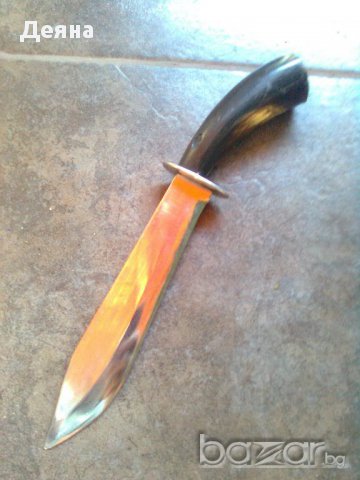 № 6 Ловен нож с рог, снимка 3 - Ножове - 11101076