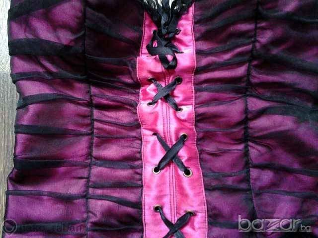 много секси цикламен корсет, снимка 5 - Корсети, бюстиета, топове - 6982313