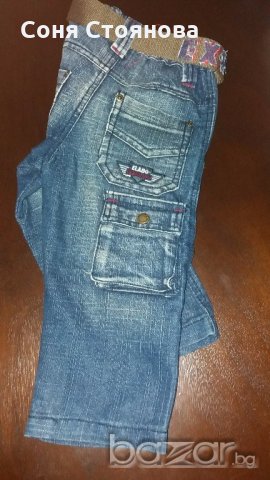 18-24м 92см Панталон тип дънки с колан нов, подходяща за подарък, снимка 2 - Бебешки дънки - 17814178