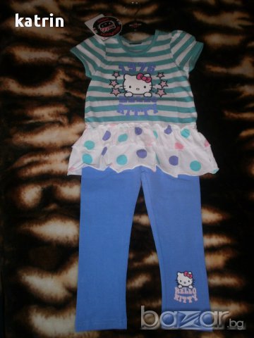 Ново лотче или блузки с Hello Kitty от Англия, снимка 5 - Детски комплекти - 14363658