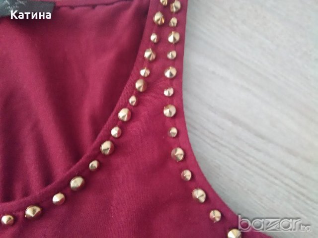 AX асиметрична туника/рокля в бордо