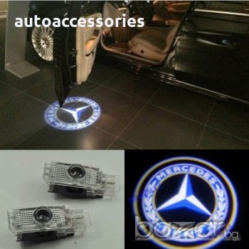 Лого проектор на мястото на плафона на вратата Mercedes 
