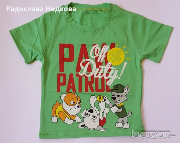 Тениска Пес Патрул - 80,86 и 92 см