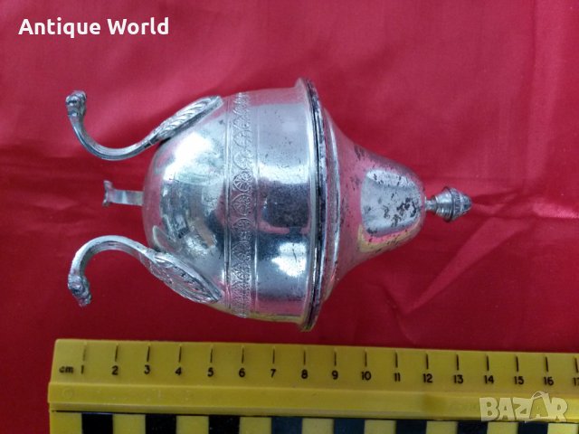 Красив Стар Викториански  ПОСРЕБРЕН Съд, снимка 6 - Антикварни и старинни предмети - 23989542