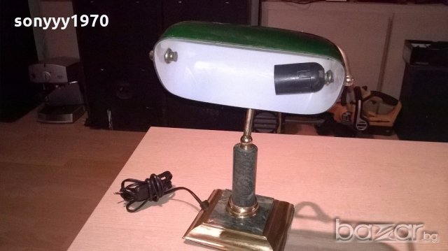 АНТИКА-ретро колекция-мед/месинг/мрамор-40х27х25см-внос франция, снимка 12 - Антикварни и старинни предмети - 20004910