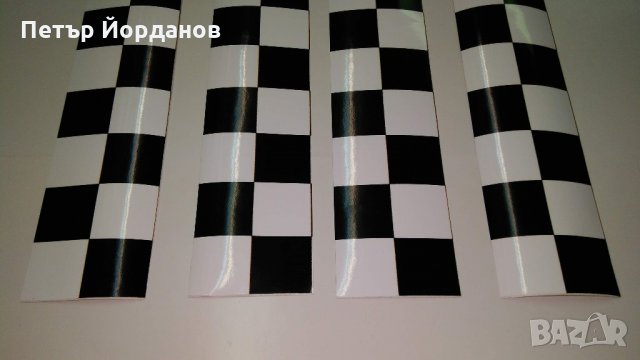 Такси ленти квадрати шахмати фолио комплект от 4 бр., снимка 2 - Аксесоари и консумативи - 22081475