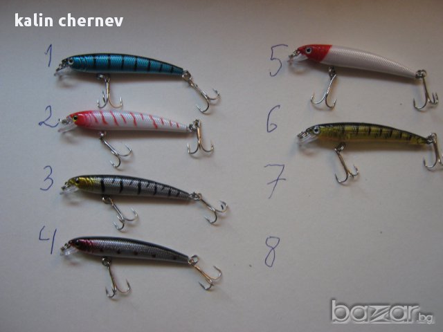 воблер 7.5см 5.6г, снимка 12 - Такъми - 8411533