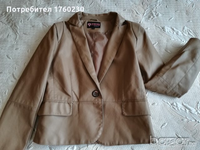 Вталено кожено сако, снимка 12 - Сака - 21321542