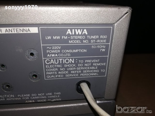 aiwa tuner-made in japan-внос швеицария, снимка 15 - Ресийвъри, усилватели, смесителни пултове - 21117146